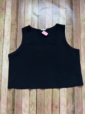 Black Linen Tank